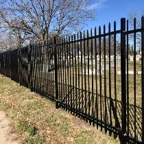Industrial Ornamental Fence 7×4′ – Spear Top
