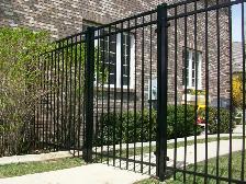 Industrial Ornamental Fence 7×4′ – Flat Top Panels - Photo 2