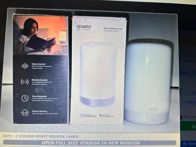 2 NEW IN THE BOX GOSUND USB LED MULTI COLOR SMART LAMPS - Photo 2