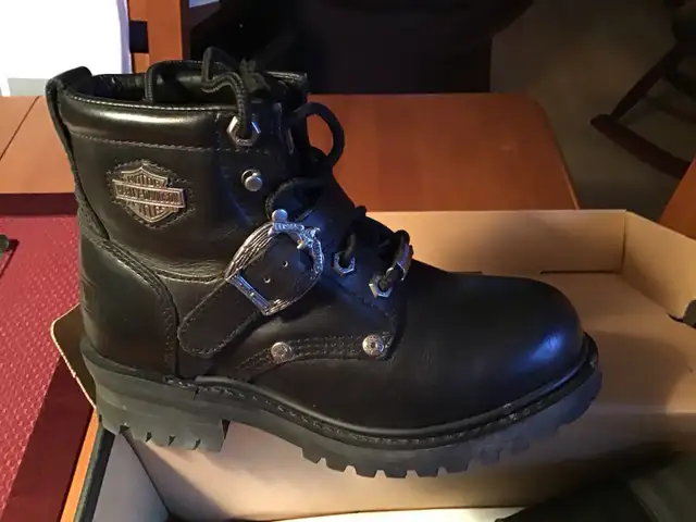 Bottes de moto Harley Davidson grandeur 5  1/2 pour dames - Photo 4