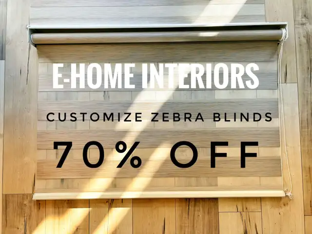 Limited-Time Offer: Custom Zebra Blinds