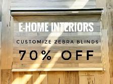 Limited-Time Offer: Custom Zebra Blinds