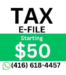 Tax Return from $50 E-File Same Day