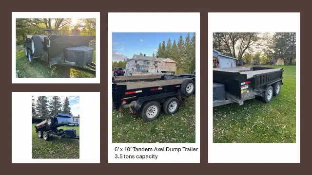 6x10 3.5 ton Dump Trailer