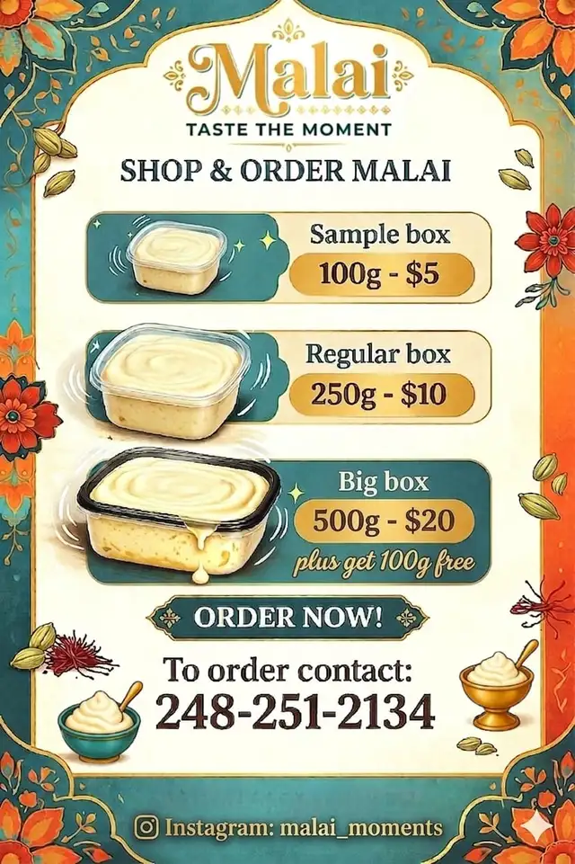 Fresh Homemade Malai!