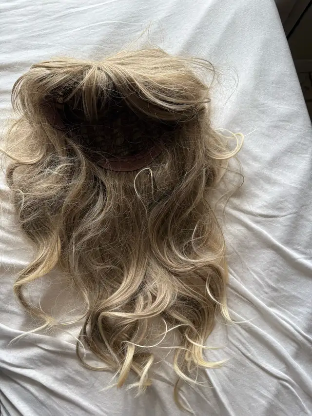 blonde hair wig