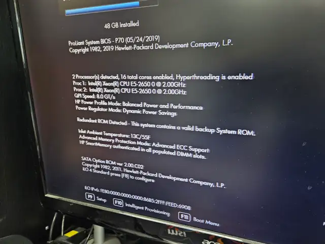 HP Proliant DL380p Gen8 - 16 Core E5-2650 - 48GB RAM - Photo 2