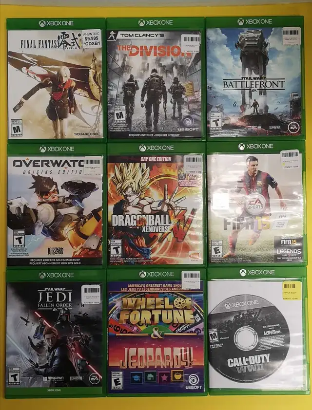 Jeux CD XBox One variés