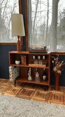 Mid century. TEAK TECK. Lampe / buffet, bar, bibliothèque, bookc - Photo 2