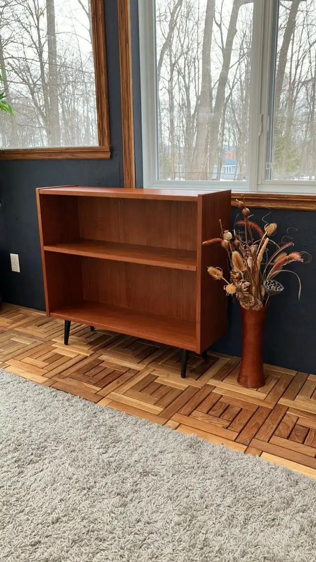 Mid century. TEAK TECK. Lampe / buffet, bar, bibliothèque, bookc - Photo 7