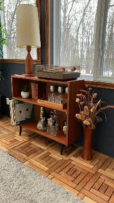 Mid century. TEAK TECK. Lampe / buffet, bar, bibliothèque, bookc - Photo 10