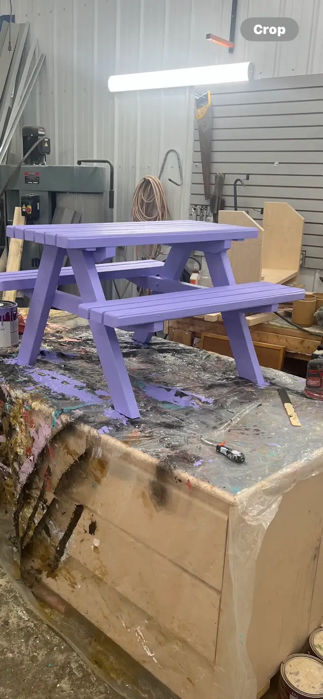 Kid-Size Picnic Tables