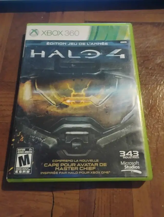 Halo 4 (Microsoft Xbox 360, 2012) French Version