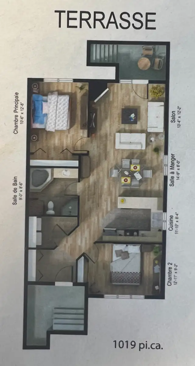 Grand 4 1/2 à louer – 5322 Jacques-Plante, Laval (Chomedey) – 1 - Photo 9