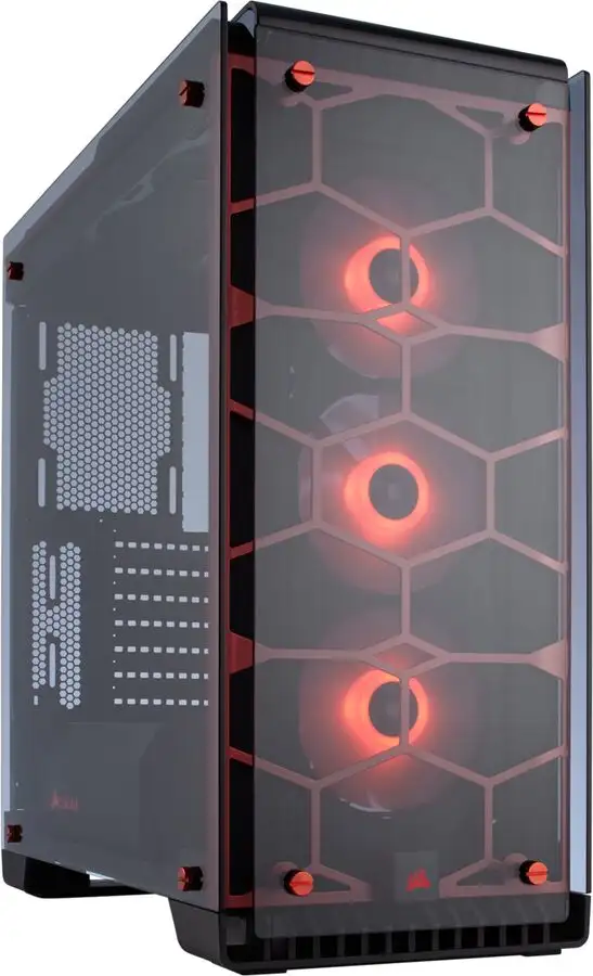 CORSAIR CRYSTAL 570X RGB CASE – TEMPERED GLASS – 3 RGB FANS $110