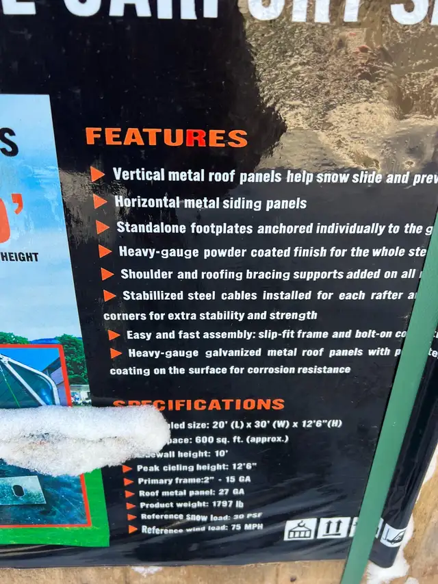 Abris Métallique Double ( carport ) - Photo 7