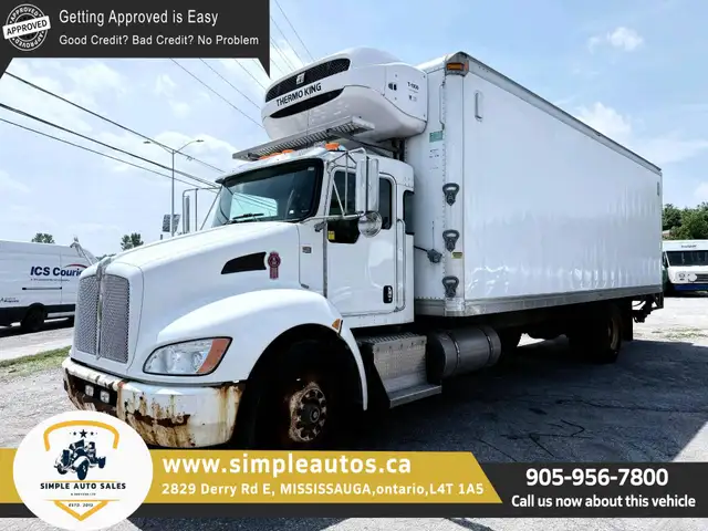 2012 KENWORTH T370 AUTOMATIC - REEFER BOX TRUCK WITH TAILGATE