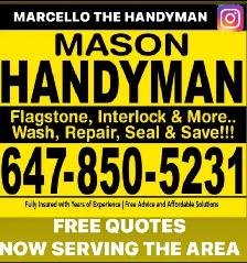 FREE MASON HANDYMAN - Flagstone Interlock Masonry Concrete SEAL
