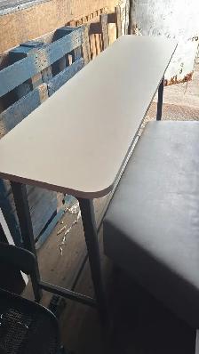 Bar Height Table – 72" x 18" | Modern Workspace Table | $150