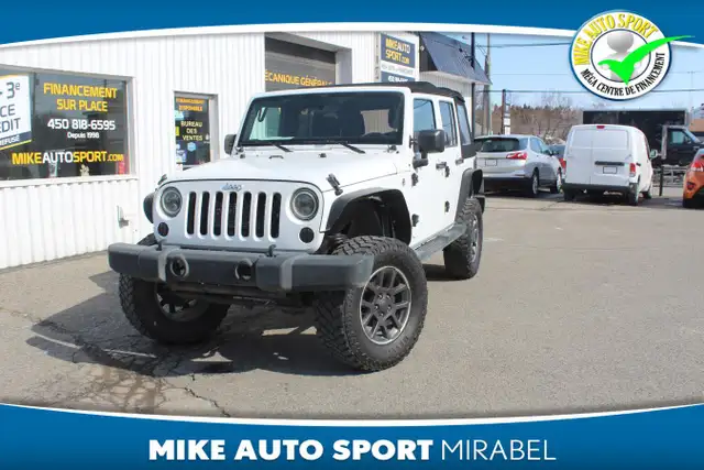 2016 Jeep Wrangler Unlimited 4x4, 4 portes, Sport !