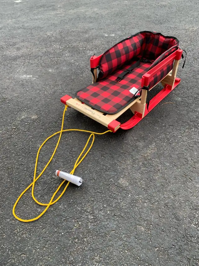 child sleigh with pad