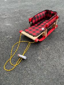 child sleigh with pad