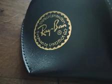 Ray Ban Black Leather Case (Only) for Glasses Sunglasses Black - Photo 3