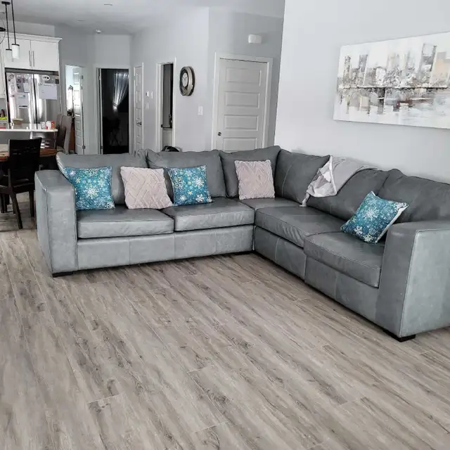 Custom leather recliner.