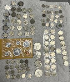 HUGE LOT OF CANADIAN SILVER COINS RARE DATES