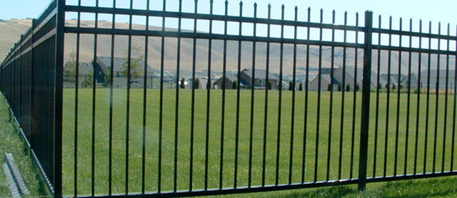 168FT Industrial Ornamental Fence – 8’x6’, 20 Panels   2 Gates - Photo 4