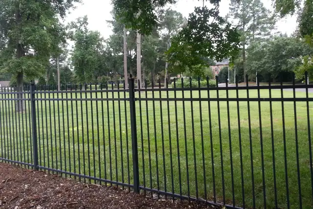 168FT Industrial Ornamental Fence – 8’x6’, 20 Panels   2 Gates - Photo 5