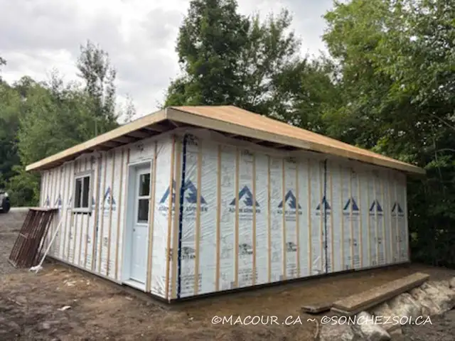 KIT CHARPENTE - 26X26 - MAISON, GARAGE, CHALET. ASSEMBLAGE DISPO - Photo 2