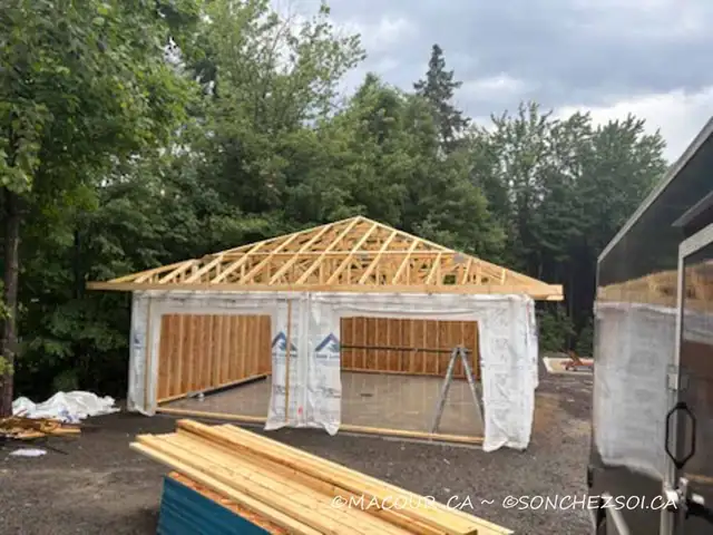 KIT CHARPENTE - 26X26 - MAISON, GARAGE, CHALET. ASSEMBLAGE DISPO - Photo 3