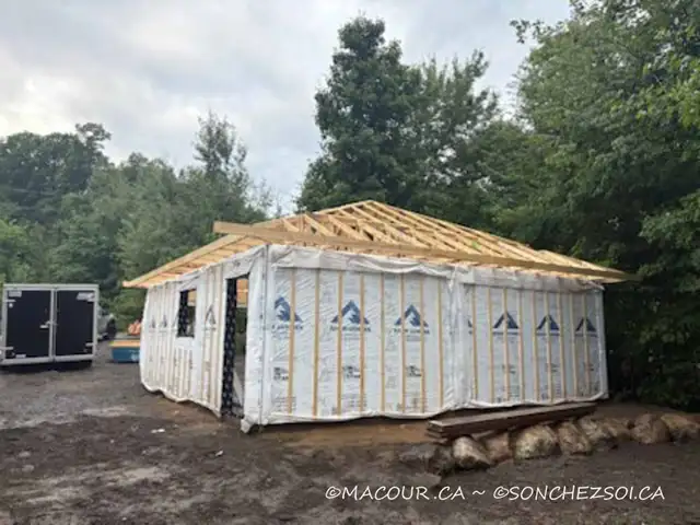 KIT CHARPENTE - 26X26 - MAISON, GARAGE, CHALET. ASSEMBLAGE DISPO - Photo 4