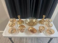 vintage Jeannette floral gold collection