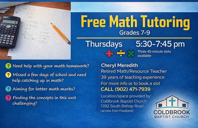 Free Math Turoring Grades 7-9