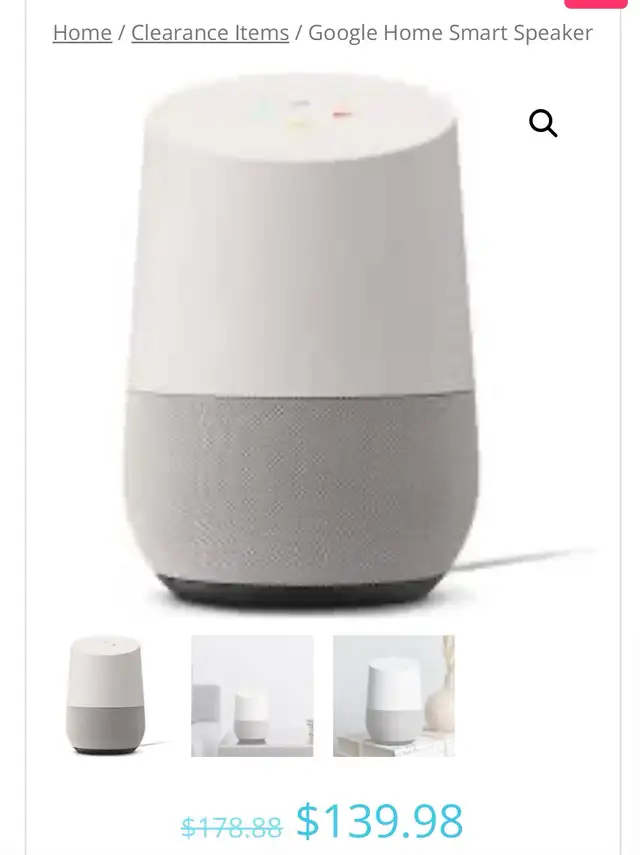 google home smart speaker