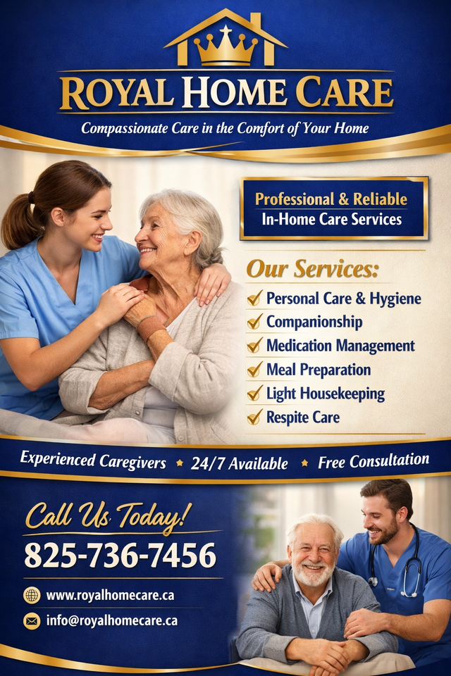 Royal Home Caregivers-Compassionate, Reliable in-Home Care.
