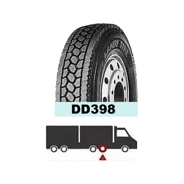 Heavy-Duty Truck Tire – INNING 11R22.5 DD398 - Photo 4