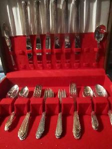 #61  WENTWORTH silverware set for 6, Monogramed 'S' - Photo 2