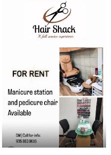 For rent manicure and pedicure chair