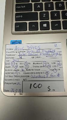 Laptop ASUS D5405 Intel N3050 4Go Ram SSD 240Go DVD HDMI Win11 - Photo 5