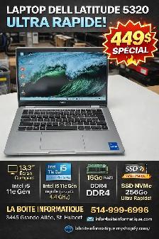 Laptop Dell Latitude 5320 i5-1145G7 16Go DDR4 SSD 256Go NVMe