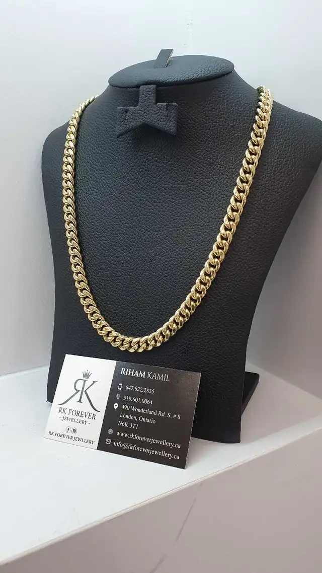 14k yellow gold chain # 374_16 - Photo 3