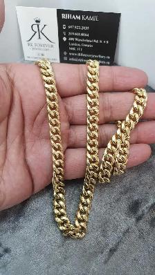 14k yellow gold chain # 374_16 - Photo 5