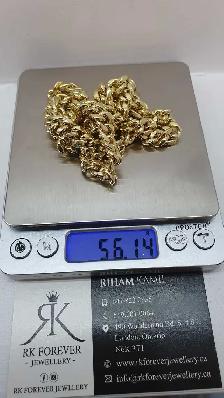 14k yellow gold chain # 374_16 - Photo 6