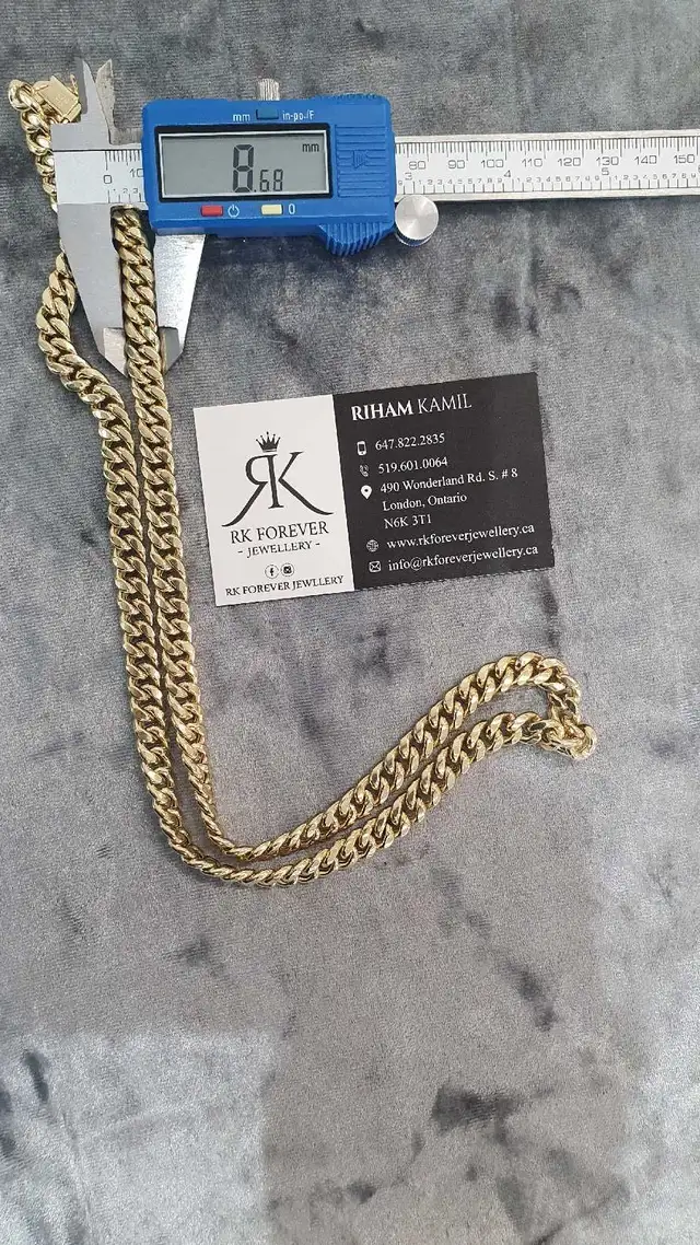 14k yellow gold chain # 374_16 - Photo 7