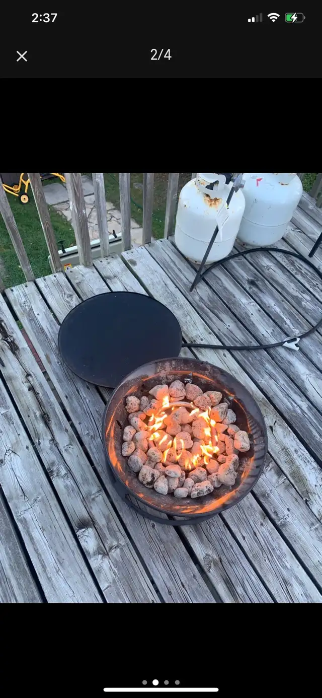 Gas fire bowl