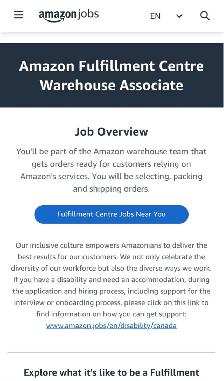 Amazon Warehouse Shift