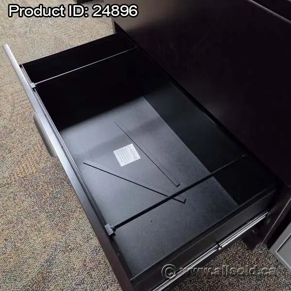 Espresso 2 Drawer Wood Lateral File Cabinet - Photo 2